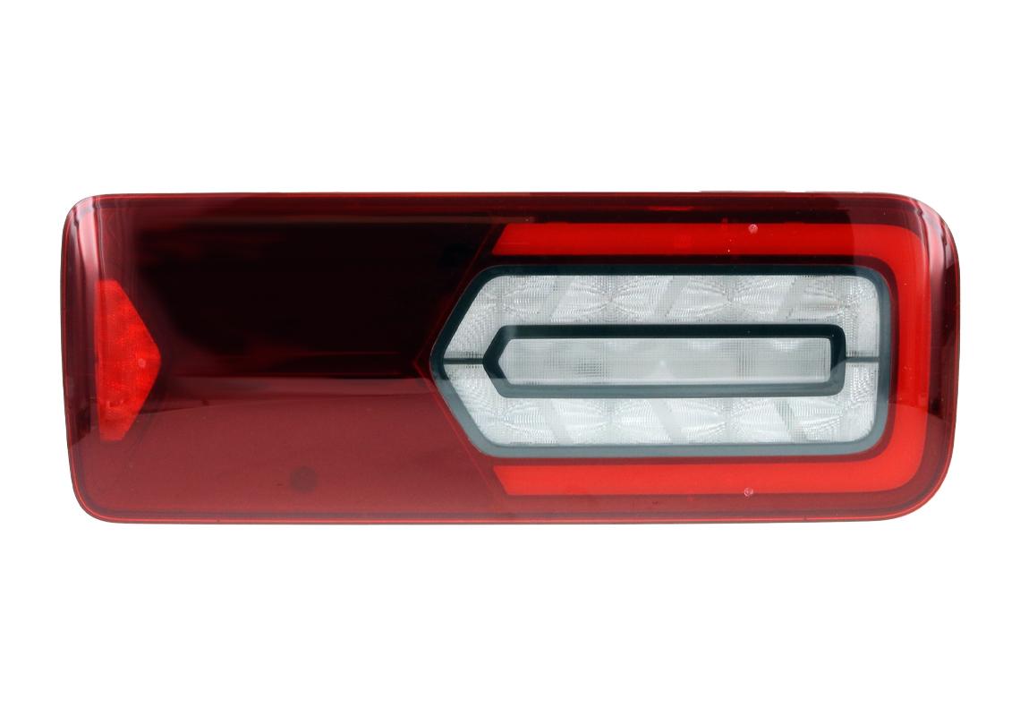 Rear lamp LED GLOWING Right 24V, additional conns, BLACK EDITION